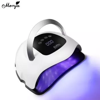 Monja 168 Вт УФ-сушилка для ногтей 54 шт. светодиоды для лака УФ-гель для отверждения ногтей лампа интеллектуальный таймер автоматический датчик вилки европейского стандарта машина для маникюра