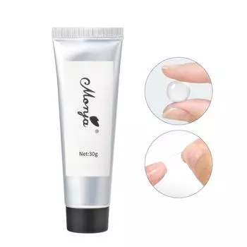 Monja 20 г антипригарный твердый гель для ногтей УФ-строительный клей акриловый клей для наращивания накладных кончиков прозрачный быстросохнущий пресс на накладных ногтях инструменты для дизайна маникюра