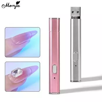 Monja 3/6/18 Вт портативная лампа для сушки ногтей мини портативный УФ-гель клей-строитель быстросохнущее отверждение USB зарядка фонарик маникюрный инструмент