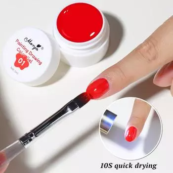 monja 5 мл гель для дизайна ногтей, градиентный УФ-лак, быстросохнущая краска, похлопывание, рисование, замачиваемый, 8 цветов, инструменты для маникюра, салона, DIY