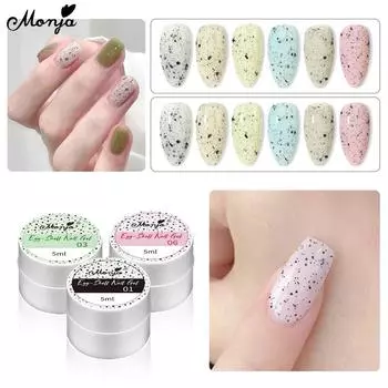 Monja 5 мл яичная скорлупа в горошек гель для ногтей прозрачный эффект перепелиного яйца УФ-лак гибридный лак для замачивания DIY маникюр дизайн живопись DIY