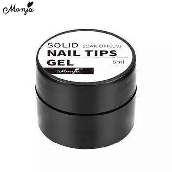 Monja 5 мл УФ-клей для ногтей Прозрачный многофункциональный гель для украшения Твердые клейкие стразы Резьба по цветам Акриловые накладные советы Инструменты для наращивания маникюра