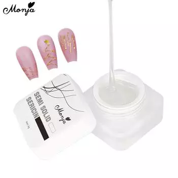 Monja 8 г гель для ногтей полутвердый паук УФ-лак прозрачный отмачиваемый лак эластичный рисунок лайнер для рисования аксессуары для дизайна маникюра 1pc