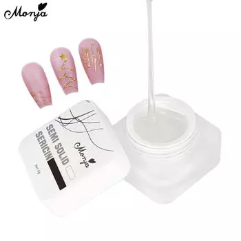 Monja 8 г гель-лак для ногтей «Паук» эластичный лайнер для рисования используется с зеркальной пудрой УФ-лак для лампового лечения DIY 3D инструменты для дизайна маникюра