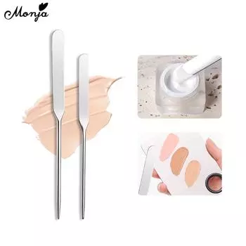 Monja Лопатка для смешивания ногтей УФ-гель Косметика Основа для макияжа Пигментная пудра Блестящая лопатка Ложка-палочка Маникюрные инструменты