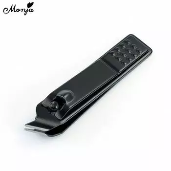 Monja Машинки для стрижки и ножницы из нержавеющей стали, черные ногти, омертвевшая кожа, ногти на ногах, триммеры с защитой от брызг, косой резак, инструмент для маникюра «сделай сам»