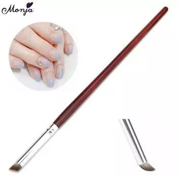 Кисть для дизайна ногтей Monja, градиентная живопись, ручка для рисования цветов, акриловый кристалл, лак, УФ-гель, кисточка для французского цветочного маникюра, инструменты для дизайна