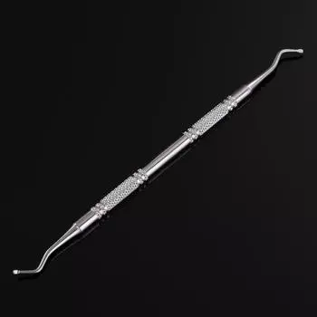 Monja Nail Art Инструменты для кутикулы Чистящая палочка для удаления пыли и грязи из нержавеющей стали Корректирующая пилочка для вросших ногтей Инструмент для ухода за маникюром и педикюром