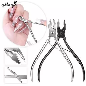 Monja Nail Art Машинка для стрижки кутикулы, триммер для бровей, ножницы, ножницы для удаления омертвевшей кожи, маникюр, педикюр, инструменты для обрезки, устройства, салон, сделай сам