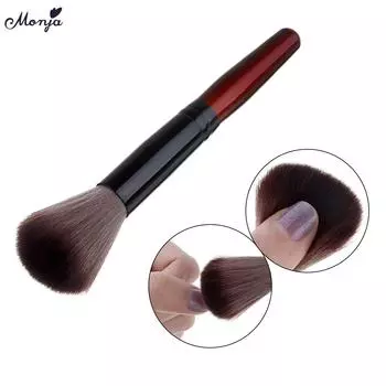 Monja Nail Art Мягкая щетка для очистки пыли Акриловый УФ-гель для удаления пудры Маникюрные инструменты