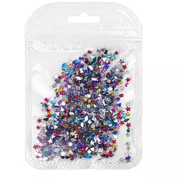 Monja украшения для дизайна ногтей 3D Стразы Луна Звезда Блеск Кристалл Алмаз Нерегулярные стеклянные украшения Маникюр Дизайн DIY аксессуары