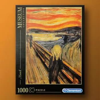 Monk Scream 1000 Piece Clementoni Famous Painting Jigsaw Puzzle, popular Korean board game