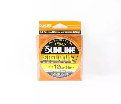 Монофиламентная леска Sunline Siglon V 150 м 25 фунтов Диаметр 0,405 мм (0529) чистый