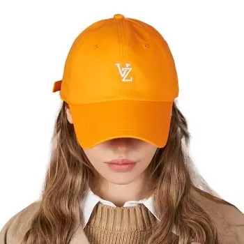 Monogram soft over fit ball cap Orange [VARZAR] оранжевый
