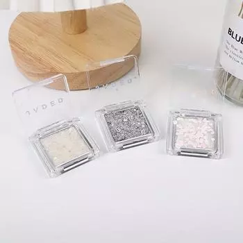 Монохромная палитра теней с блестками и блестками, блестящие кристаллы, перламутровый макияж глаз, блестящие сказочные тени для век, сценический макияж 1#