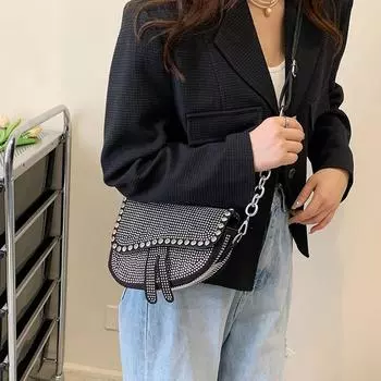 Монохромные цветные сумки через плечо для женщин, седловидные сумки на молнии, модные сумки из искусственной кожи