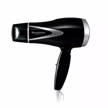 Монохромный фен Koizumi с отрицательными ионами, легкий, черный, монохромный KHD-9300/BK