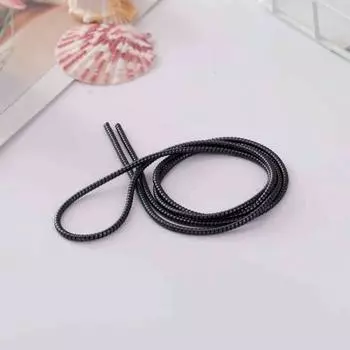 Монохромный кабель для защиты данных Spring Flat Fruit Android Headphone Cable Protection Rope