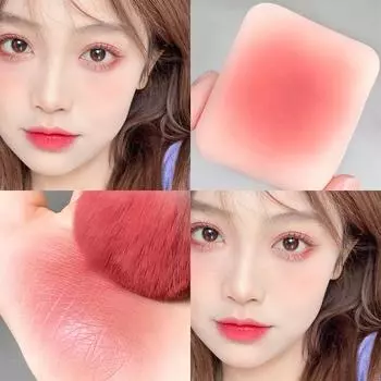 Монохромный лоток для румян Осветление лица Стойкие водостойкие телесные натуральные тени для век Универсальный лоток для румян Student Blush Контурный лоток Косметика для макияжа 03#