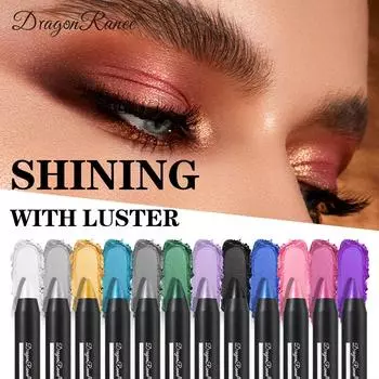 Монохромный перламутровый карандаш для век для тона кожи Royal Blue Nude Mermaid Pearlescent White Hair Eyeshadow Stick Highlighter Stick Face Makeup