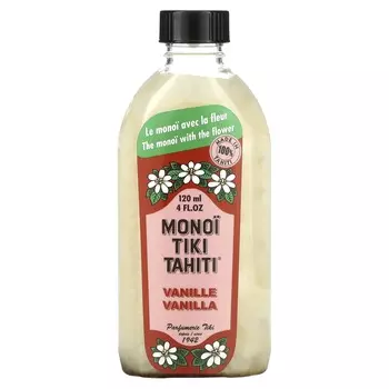 Monoi Tiare Tahiti, Coconut Oil, Vanilla, 4 fl oz (120 ml)