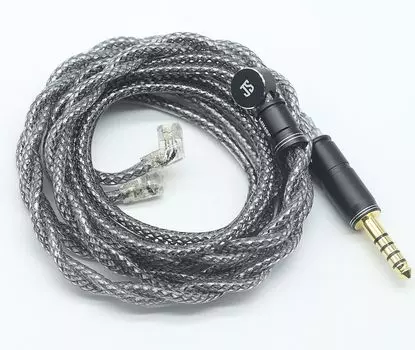 Монокристаллическая медь с серебряным покрытием и графеновым монокристаллическим медным проводом QDC для обновления наушников, сменный кабель для наушников [JSHiFi-Mercury]