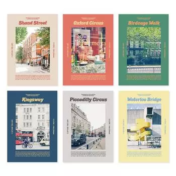 Monolike A5 Capture the London Notebook 6 A5 CAPTURE THE LONDON 6P SET Line Campus Notebook 48pages Life, Types, LIFE, - Notebook, 148x210mm,