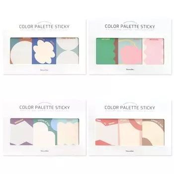 Monolike Color Palette Sticky Objet 300 A Color palette Sticky Objet Set of 4 30 sheets per adhesive memo pads - design,