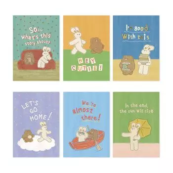 Monolike Mini Unmatched Friends Line Note 6pa Set Mini Unmatched Friends Line Note 6P -