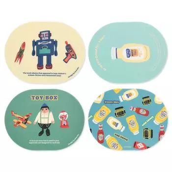 Monolike Retro Mouse Pad Retro 4 разных 4 мыши компьютерные аксессуары - наборы, дизайны, дизайны, коврик,