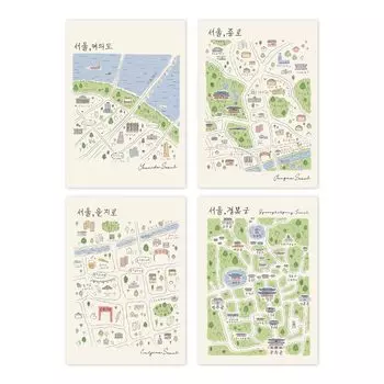 Monolike Stitch Mini Line Note 4p SET Stitch Mini Line Note 4p SET Seoul-Street Seoul-Street