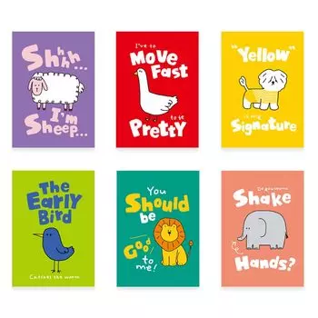 Monolike Storytown mini blank note 6p A set storytown mini blank note 6p A set ver.2 - ver.2