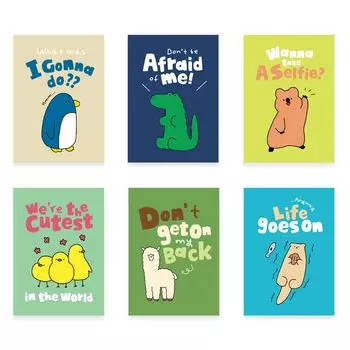 Monolike Storytown mini blank note 6p B set Storytown mini blank note 6p B set ver.2 - ver.2