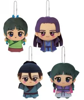 Монолог фармацевта Чиби Гуруми Плюшевые игрушки, Прибл.. 11см (Набор из 4: Маомао, Цзиньши, Гао Шунь, Лунный Дух)