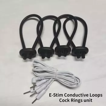 Монополярные проводящие петли E-Stim, эрекционные кольца, аксессуары для электросекса, секс-игрушка