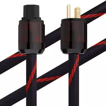 Monosaudio 12AWG HiFi аудио кабель питания Чистая медь 3-контактный кабель питания переменного тока C13 позолоченный штекер питания Улучшение качества звука Аудио шнур питания Аудио
