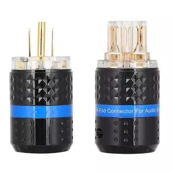 Monoso Power Plug Pure Copper 24K GoldPlated o Connector Power Plug (M103GF103G