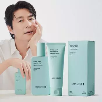 Monsieur J Basic Aqua Moisture Soothing All-in-One 200 мл+120 мл, 1 шт., 200 мл