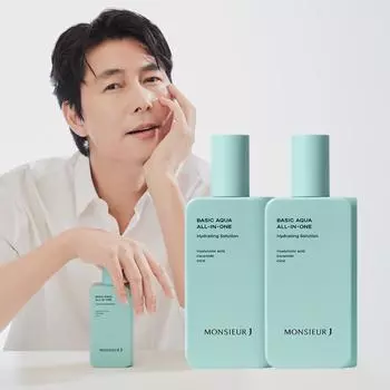 Monsieur J Basic Aqua Moisture Успокаивающий крем для лица All-in-One 200 мл 1, 2