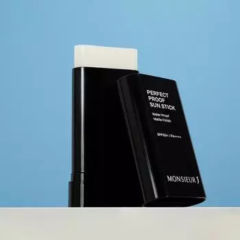 Monsieur J Perfect Водостойкая маслостойкая бумажная солнцезащитная палочка 18,5 г SPF50+ PA++++ 1 шт, 18,5 мл