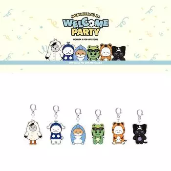 MONSTA X POP-UP Store Мини-акриловая подвеска MONMUNGCHI X Welcome Party BAETONGYI