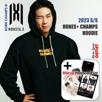 [MONSTA X] Совместная работа MONSTA X, JOOHONEY X BORN CHAMPS, худи HONES+ CHAMPS и официальный набор фотокарт