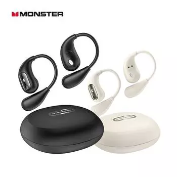 Monster AC210 TWS Bluetooth 5.3 Наушники с открытым ухом True Wireless Наушники Спортивная гарнитура чёрный