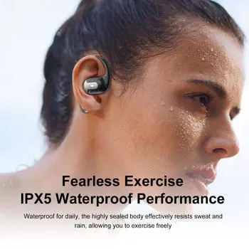 MONSTER AC317 Открытые наушники BT 5.4 Спортивные наушники с заушниками Шумоподавление Стерео чёрный