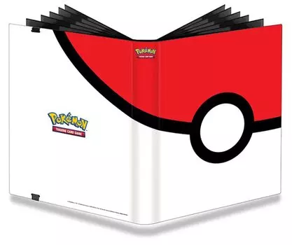 Monster Ball Полный просмотр Pokemon Professional Binder 9 карманных карт красный