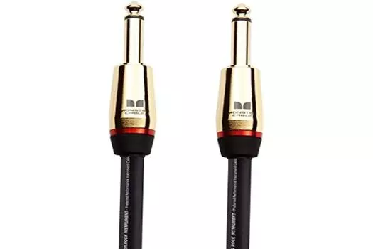MONSTER CABLE ROCK2-12 600540, 12ft Guitar Cable with Direct to Direct Plugs, M