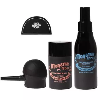 Monster Fiber Set Spray Pump Hairmon [Расческа из волокна] (натуральный черный)