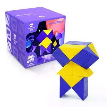Monster Go Snake Monster GO 24 Pieces Magic Snake Brain Training Развивающие игрушки для детей Pieces Purple Cube, (24 - & Желтый)
