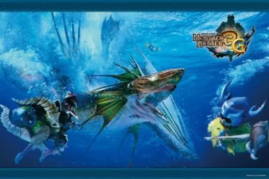 Monster Hunter 3G 1000 Piece Ichthyosaur Ganototos 1000-191