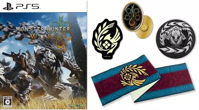 Monster Hunter Wilds количество Охотник многослойное снаряжение Ночной амулет Глушитель полотенце Вышитая эмблема следственной группы значок Archeveld булавка